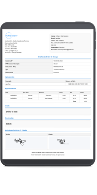 Relatório software de assistência técnica